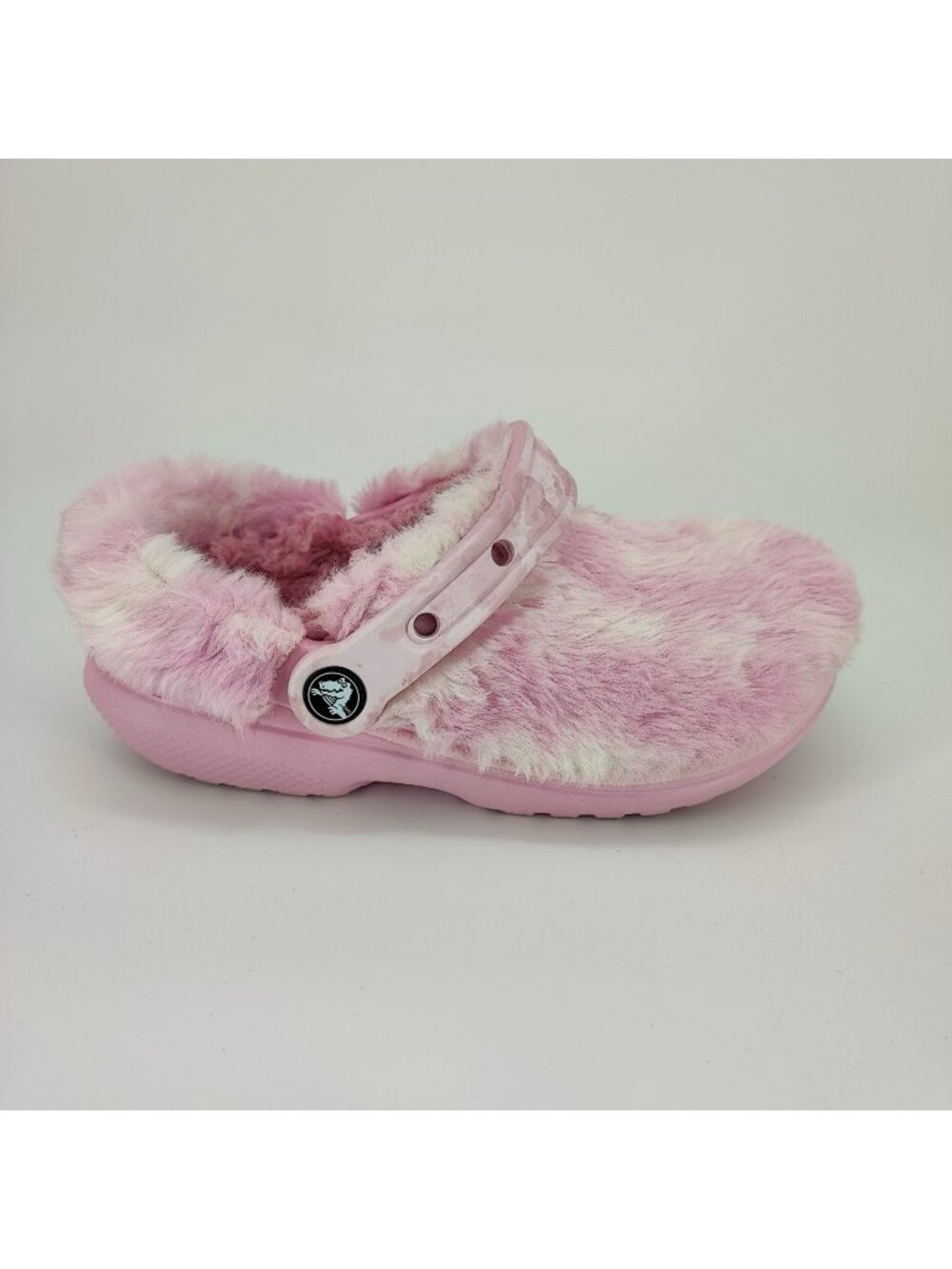 Crocs Classic Fur Sure Clog Women’s 4 US Synthetic Pink Plush Lining Shoes